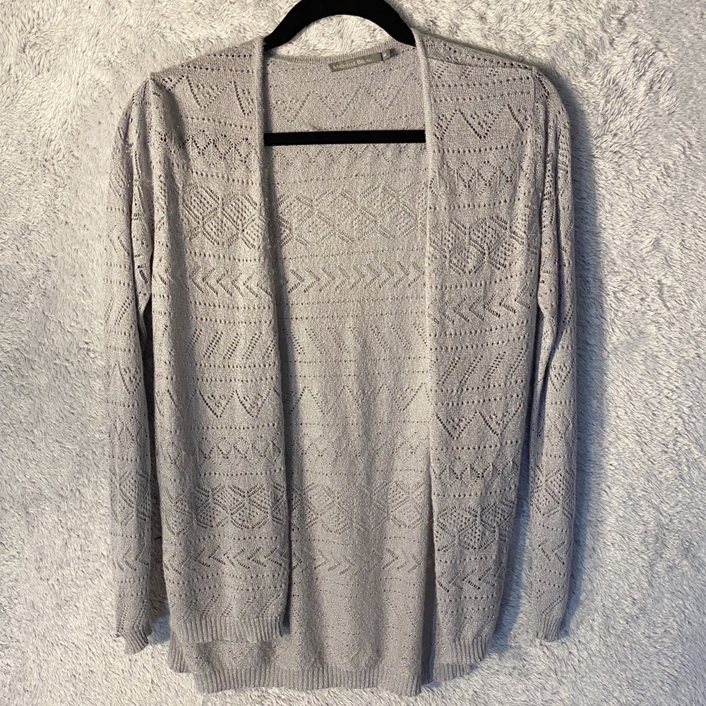Michelle Belau Silver Sparkle Cardigan